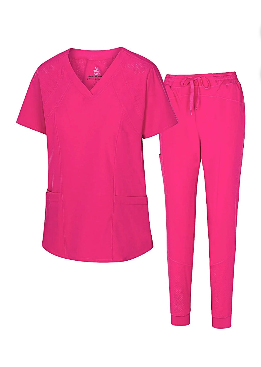 Woman's Cool Stretch Jogger Scrub Set