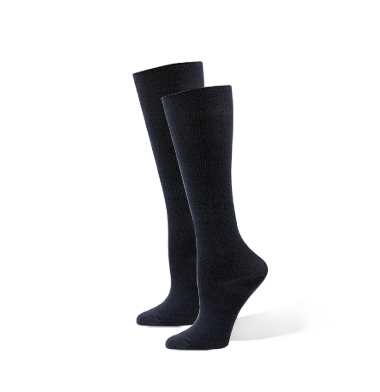 Solid Black Compression Sock XL