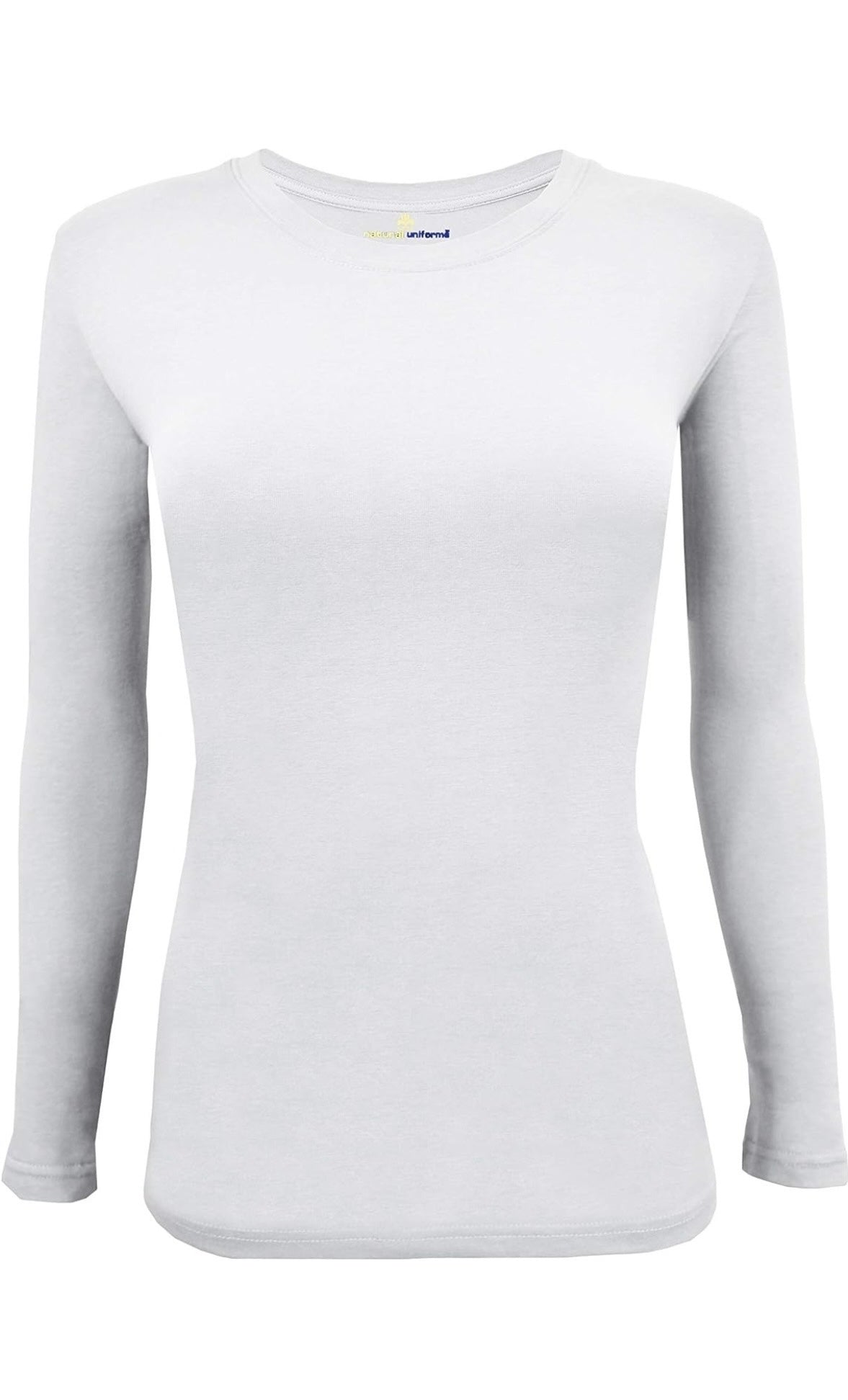 Long Sleeve Under Scrub Stretch Crew Neck T-Shirt