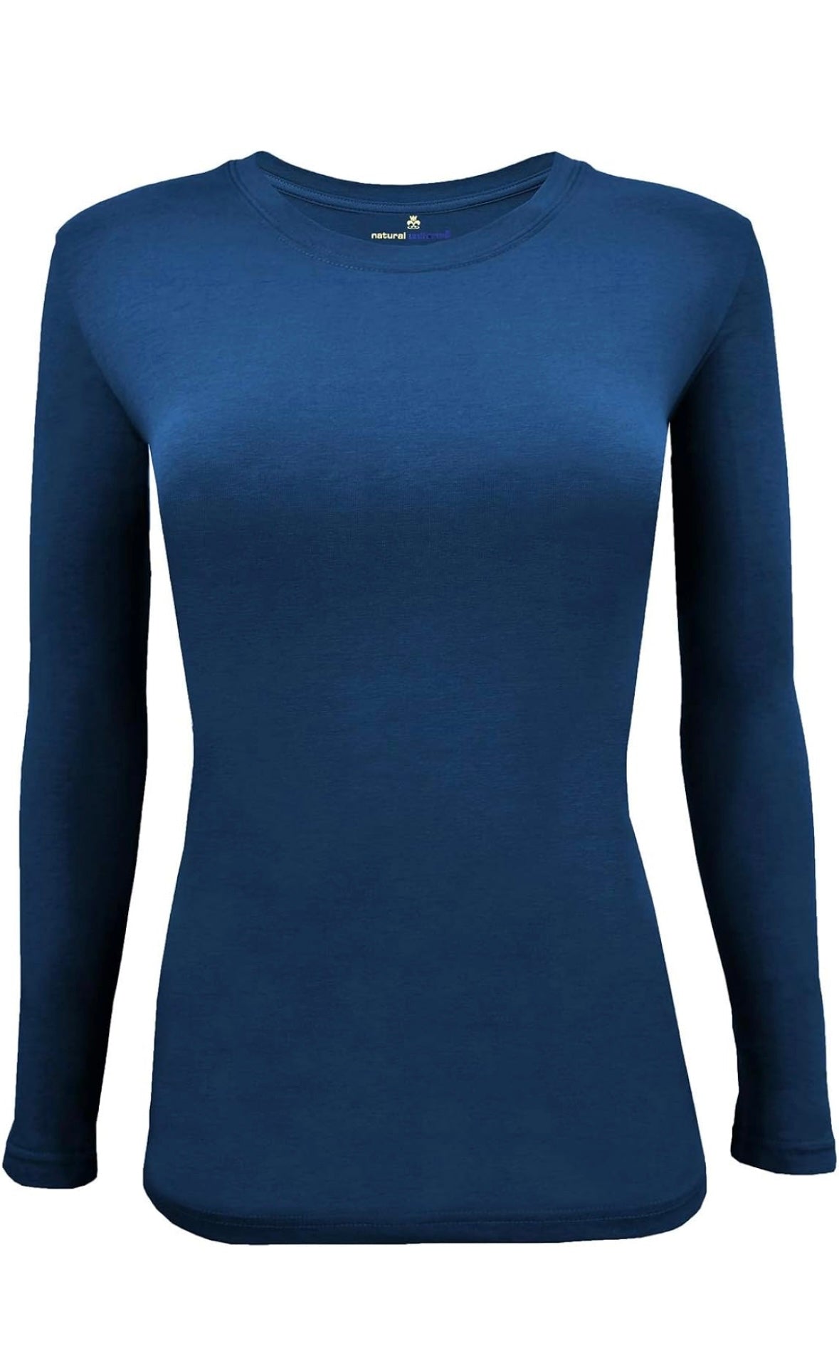 Long Sleeve Under Scrub Stretch Crew Neck T-Shirt