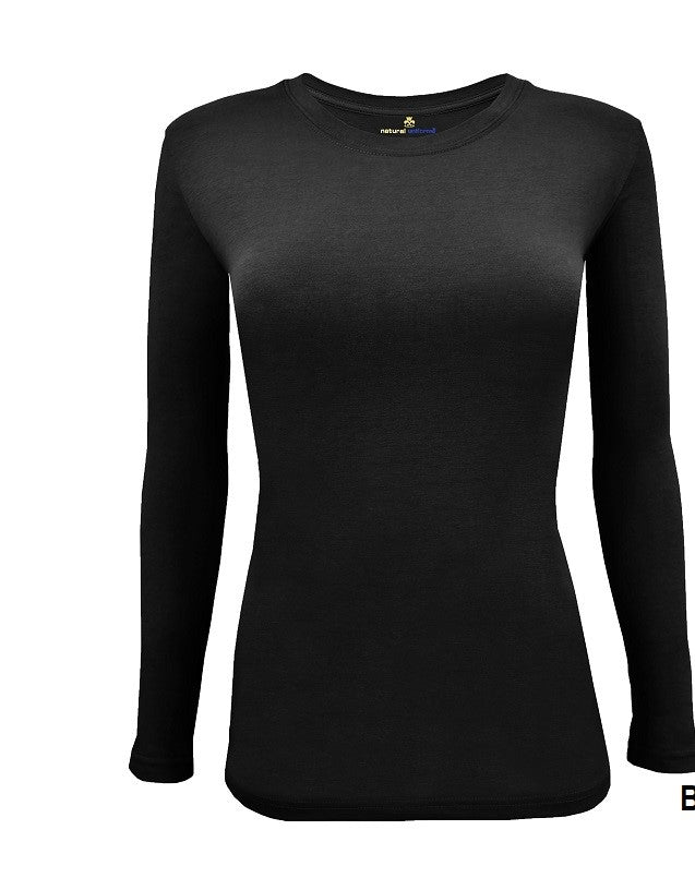 Long Sleeve Under Scrub Stretch Crew Neck T-Shirt